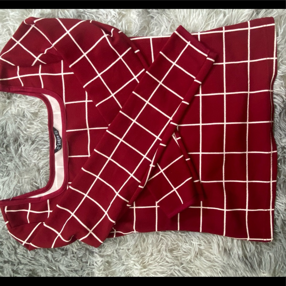 Shein square neck top